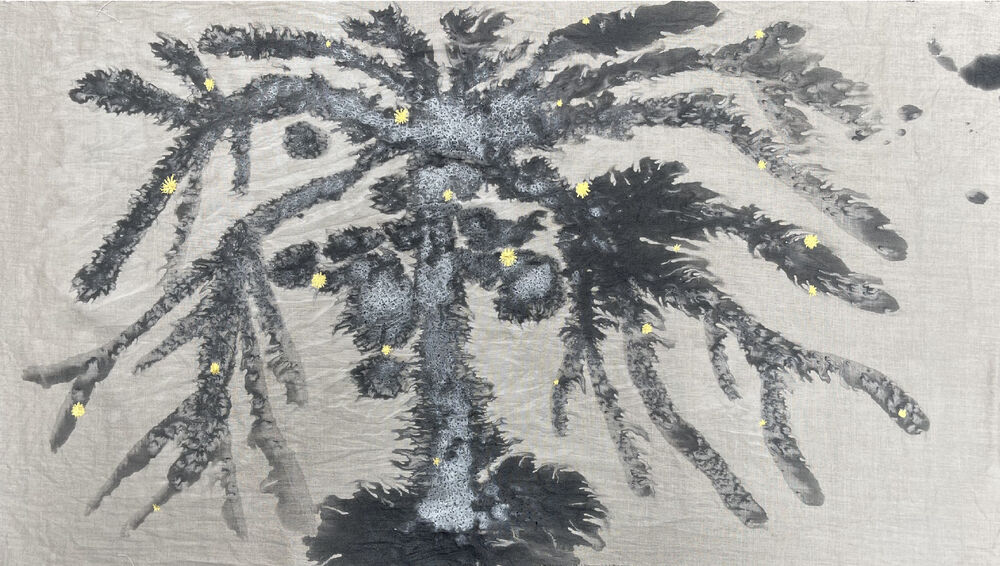 (Caption: Hoda Tawakol, sketch of the wall installation &raquo;Palm Grove&laquo;, 2026, courtesy: the artist)
